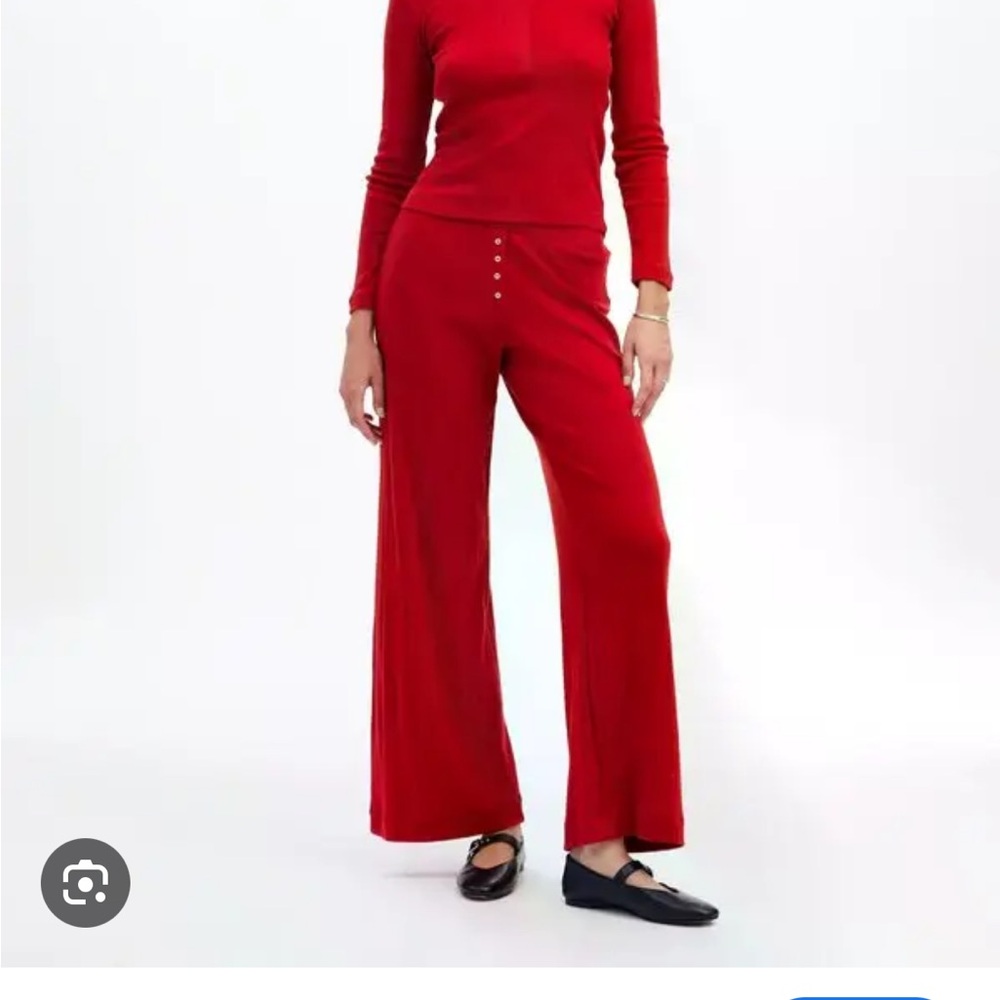 Madewell x LESET Pointelle top and pants set